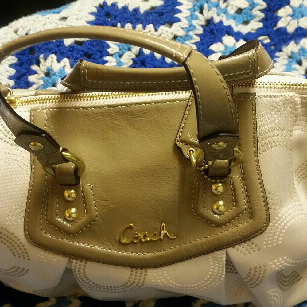 Coach monogram canvass bag